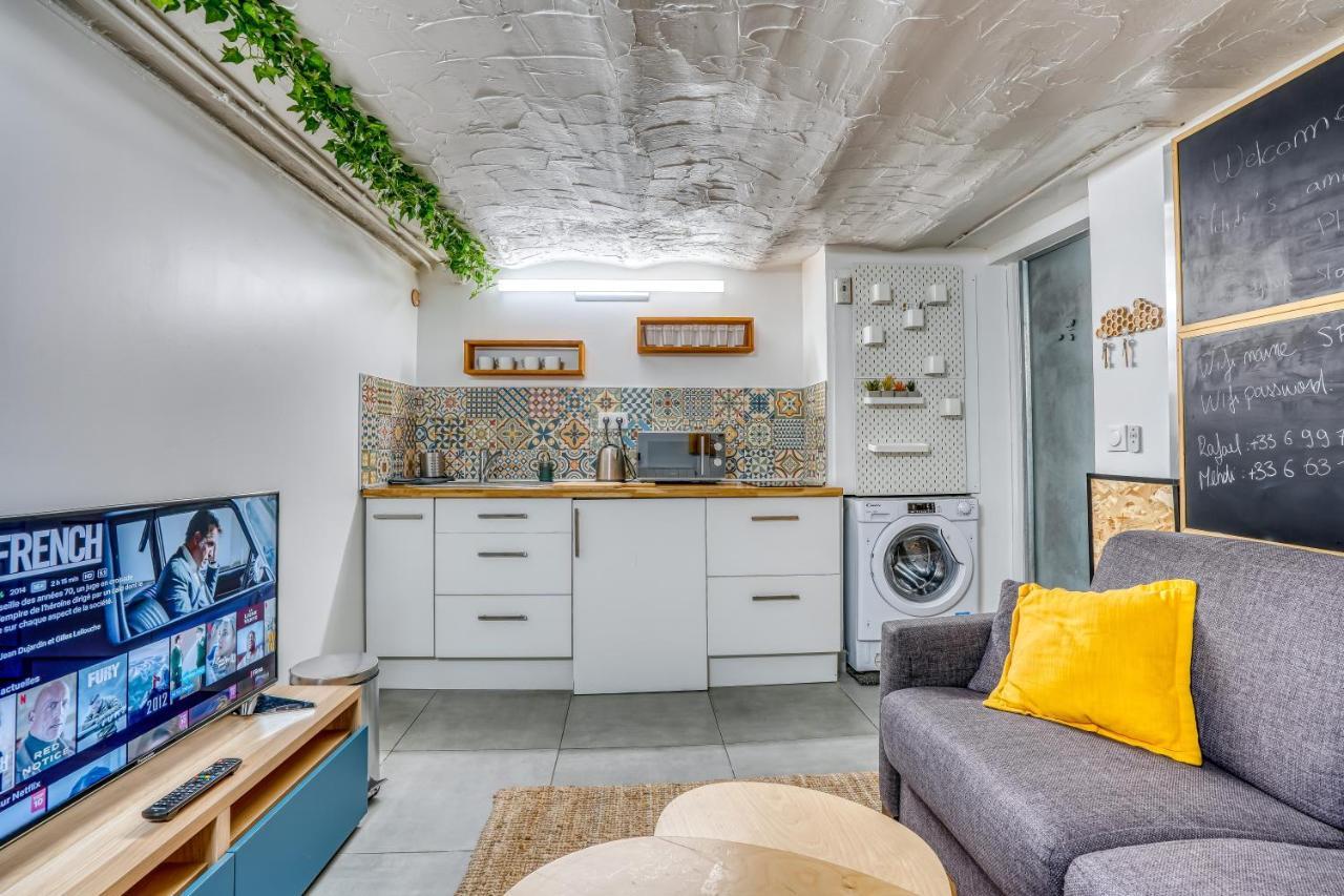 Sous-Sol Amenage 32M2 - Proche Paris Apartment โอแบวีลีเย ภายนอก รูปภาพ